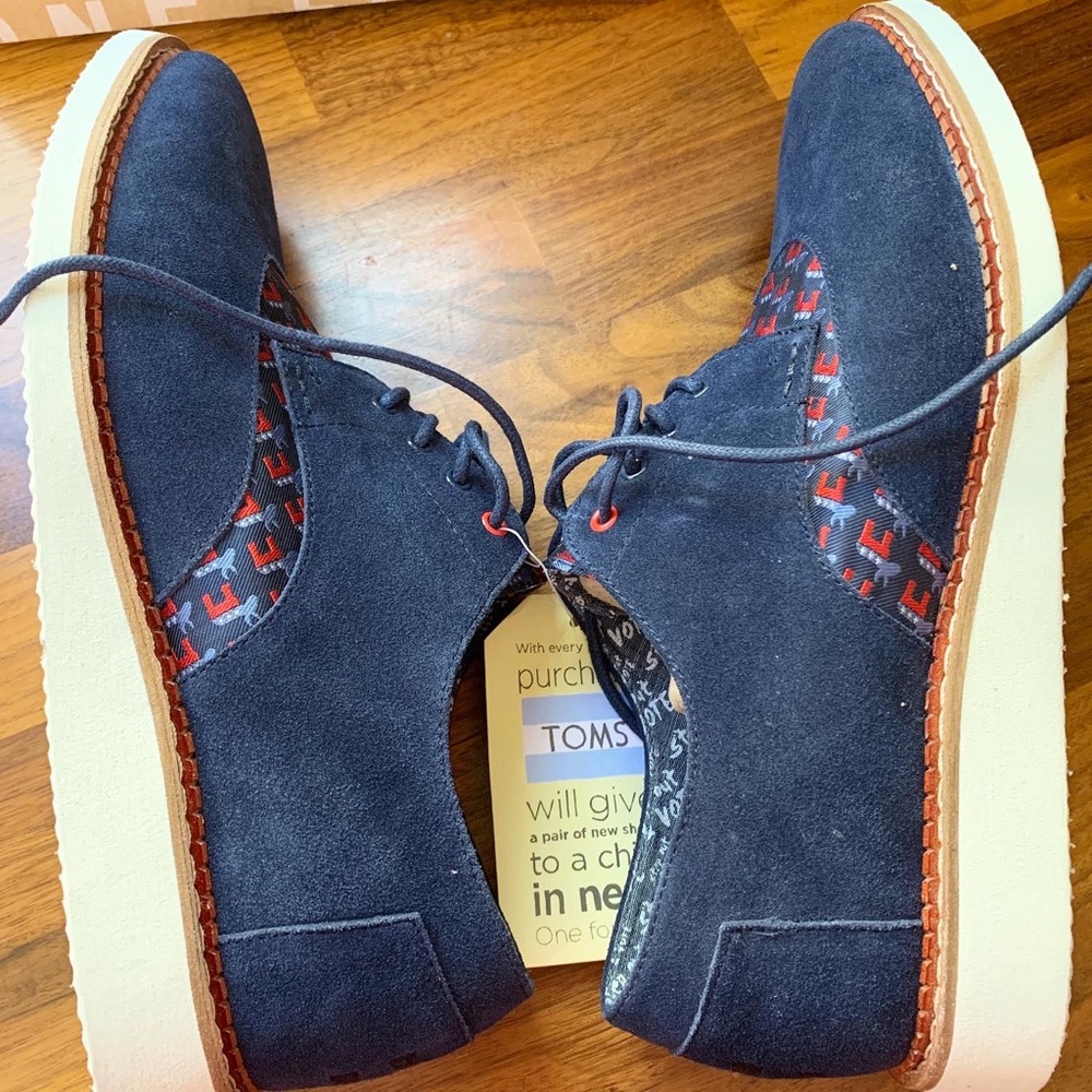 Toms Democratic donkey brogues election mens sz 9 - Picture 7 of 12